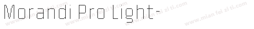 Morandi Pro Light字体转换